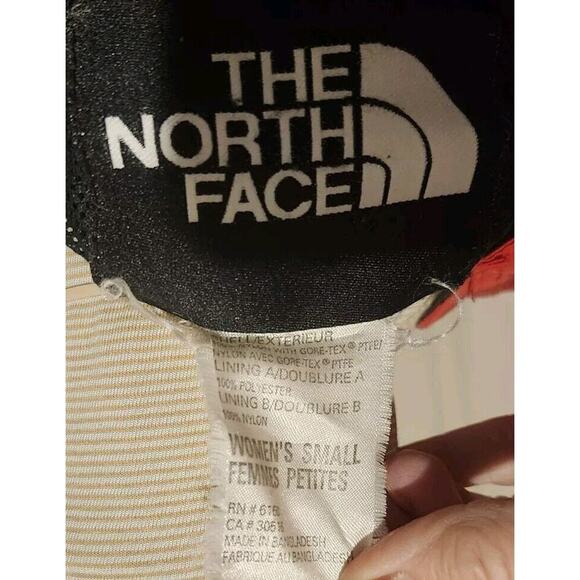 Rare VTG THE NORTH FACE Button Front Hooded Mountain Jacket 90s Red Women’s SZ S - Picture 4 of 6